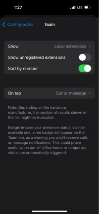 Настройка списка панели CarPlay в iOS Beta 2